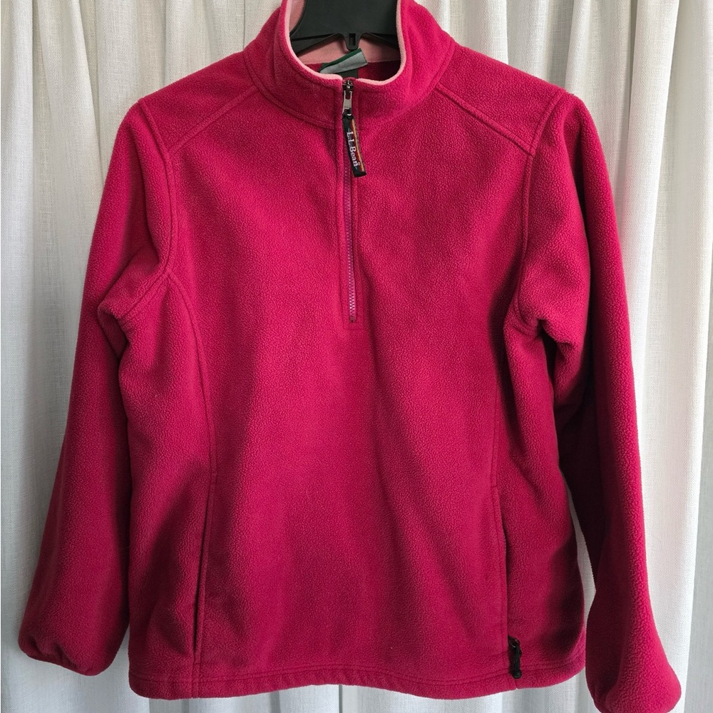 L.L. Bean Women's Red Fleece